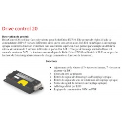Utilisation Carte control drive pour rouleau moteur